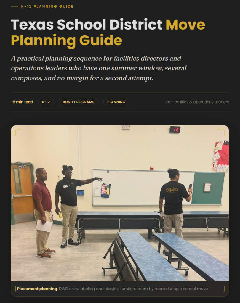 Texas School District Move Planning Guide
